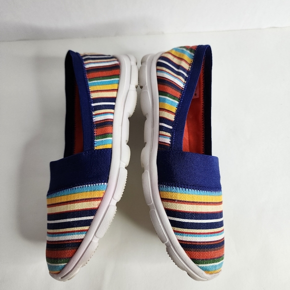 Lands End stripe slip on sneakers - Picture 7 of 11